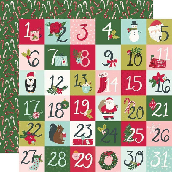 Scrapbooking  Holly Days Double-Sided Cardstock 12