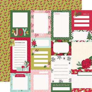 Scrapbooking  Holly Days Double-Sided Cardstock 12"X12" - Journal Elements Paper 12"x12"