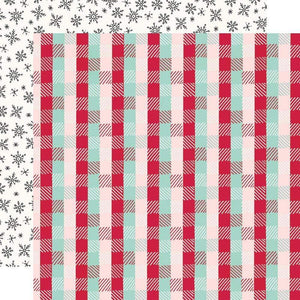 Scrapbooking  Holly Days Double-Sided Cardstock 12"X12" - Lets Get Cozy Paper 12"x12"