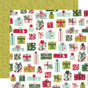 Scrapbooking  Holly Days Double-Sided Cardstock 12"X12" - No Peeking Paper 12"x12"