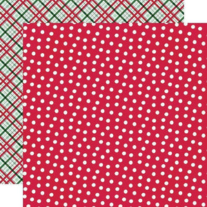 Scrapbooking  Holly Days Double-Sided Cardstock 12"X12" - The Merriest Paper 12"x12"