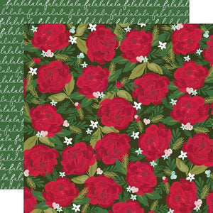 Scrapbooking  Holly Days Double-Sided Cardstock 12"X12" - Tis The Seaon Paper 12"x12"