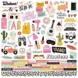 Scrapbooking  Kate & Ash Cardstock Stickers 12"X12" Combo Paper 12"x12"