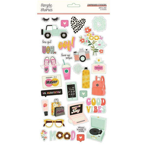 Scrapbooking  Kate & Ash Chipboard Stickers 6"X12" Paper 12"x12"