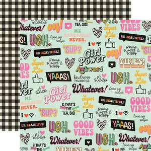 Scrapbooking  Kate & Ash Double-Sided Cardstock 12"X12" - Girl Power Paper 12"x12"