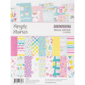 Scrapbooking  Magical Birthday Double-Sided Paper Pad 6"X8" 24/Pkg Paper 12"x12"
