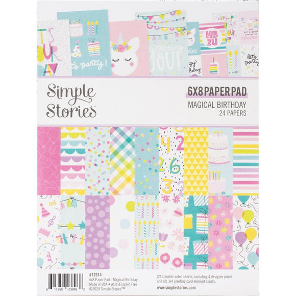 Scrapbooking  Magical Birthday Double-Sided Paper Pad 6