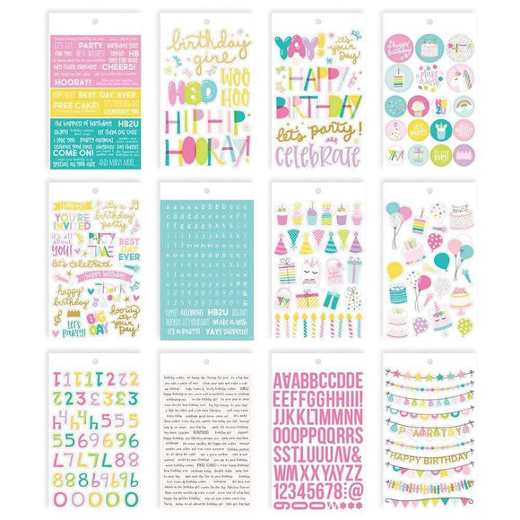 Scrapbooking  Magical Birthday Stickers 4