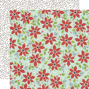 Scrapbooking  Make It Merry Double-Sided Cardstock 12"X12" - Hello December Paper 12"x12"