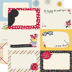Scrapbooking  Say Cheese Main Street Double-Sided Cardstock 12"X12" - Autograph Cards Paper 12"x12"