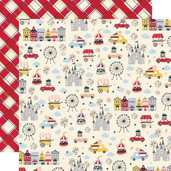 Scrapbooking  Say Cheese Main Street Double-Sided Cardstock 12