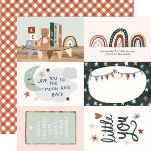 Scrapbooking  Simple Stories Baby Double-Sided Cardstock 12"X12"- 4x6 Elements Paper 12"x12"