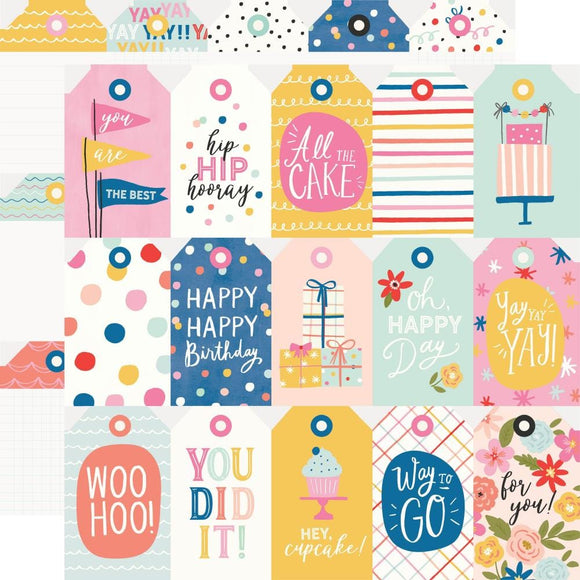Scrapbooking  Simple Stories Celebrate! Double-Sided Cardstock 12