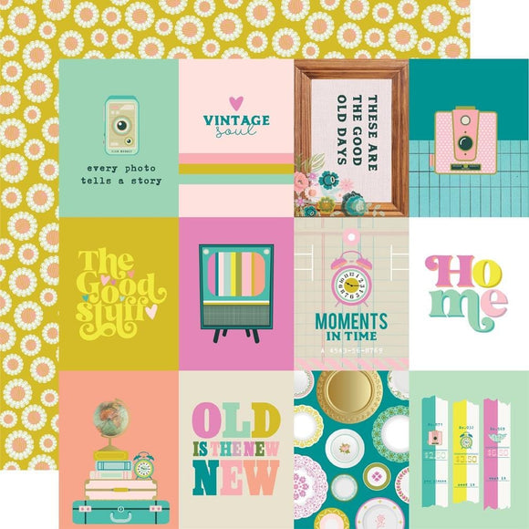Scrapbooking  Simple Stories Flea Market Double-Sided Cardstock 12