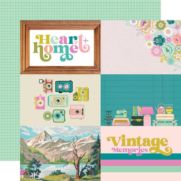 Scrapbooking  Simple Stories Flea Market Double-Sided Cardstock 12