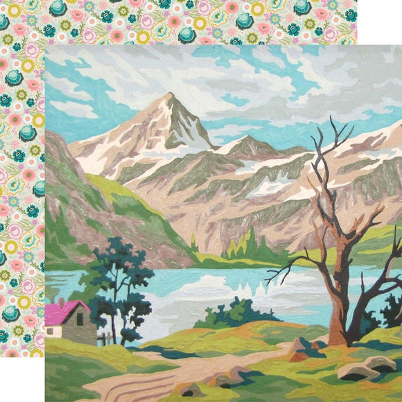 Scrapbooking  Simple Stories Flea Market Double-Sided Cardstock 12