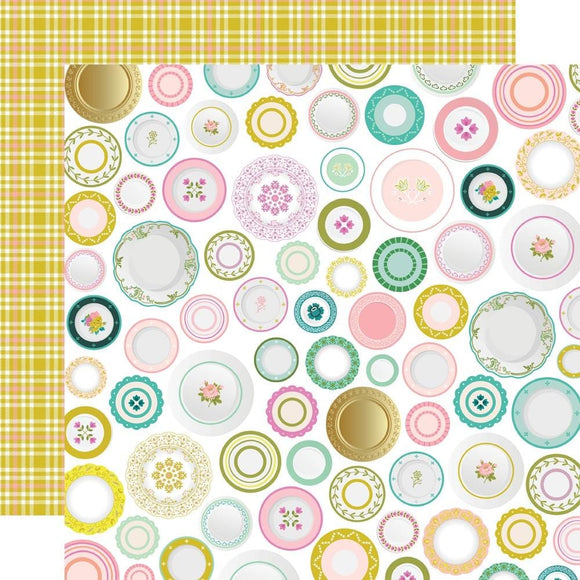 Scrapbooking  Simple Stories Flea Market Double-Sided Cardstock 12
