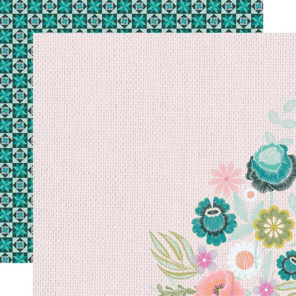 Scrapbooking  Simple Stories Flea Market Double-Sided Cardstock 12