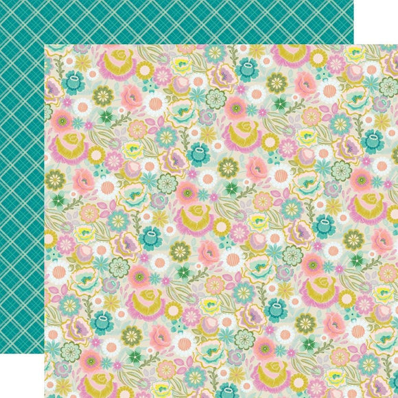 Scrapbooking  Simple Stories Flea Market Double-Sided Cardstock 12