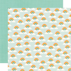 Scrapbooking  Simple Stories Full Bloom Double-Sided Cardstock 12"X12" - Chasing Rainbows Paper 12"x12"