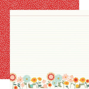 Scrapbooking  Simple Stories Full Bloom Double-Sided Cardstock 12"X12" - Hello Spring Paper 12"x12"