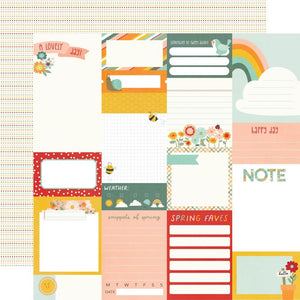 Scrapbooking  Simple Stories Full Bloom Double-Sided Cardstock 12"X12" - Journal Elements Paper 12"x12"