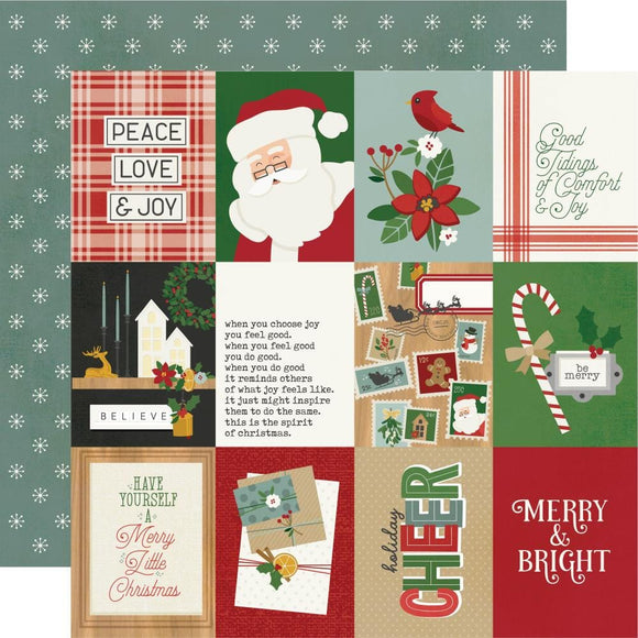 Scrapbooking  Simple Stories Hearth & Holiday Double-Sided Cardstock 12