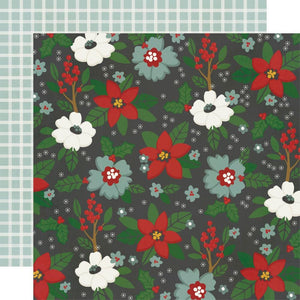 Scrapbooking  Simple Stories Hearth & Holiday Double-Sided Cardstock 12"X12" - Mistletoe Magic Paper 12"x12"