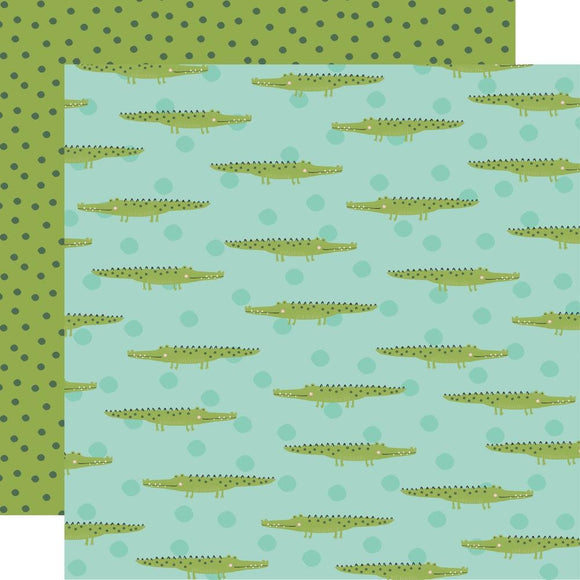 Scrapbooking  Simple Stories Into The Wild Double-Sided Cardstock 12