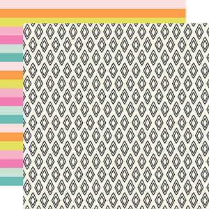 Scrapbooking  Simple Stories Let's Get Crafty Double-Sided Cardstock 12"X12" - Sew Adorable Paper 12"x12"