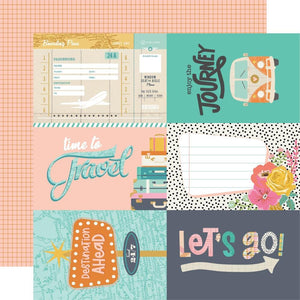 Scrapbooking  Simple Stories Let's Go! Double-Sided Cardstock 12"X12" - 4x6 Elements Paper 12"x12"