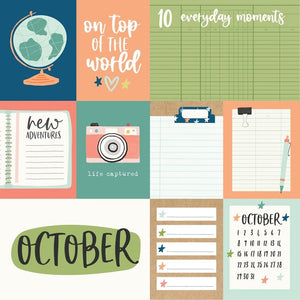 Scrapbooking  Simple Stories Life Captured Double-Sided Cardstock 12"X12" - October Paper 12"X12"