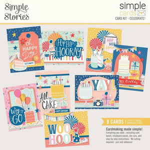 Scrapbooking  Simple Stories Simple Cards Card Kit Celebrate! Paper 12"x12"