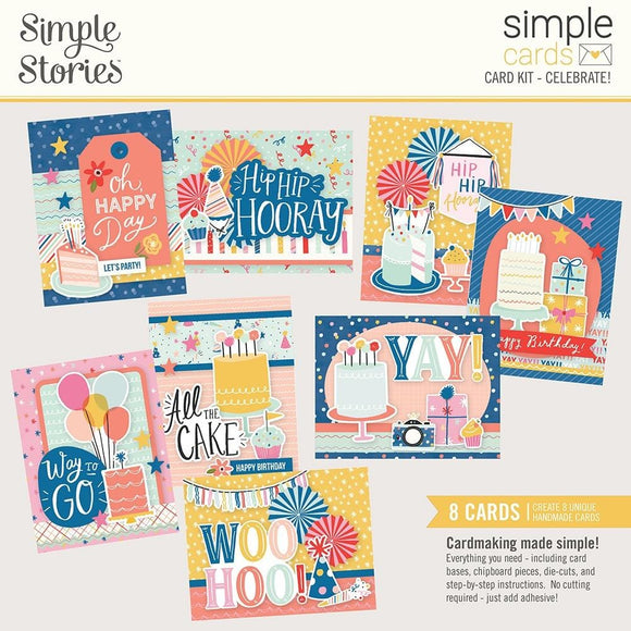 Scrapbooking  Simple Stories Simple Cards Card Kit Celebrate! Paper 12