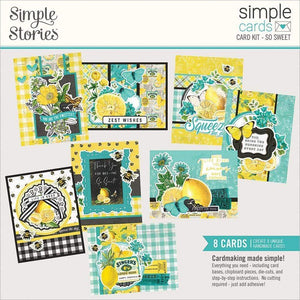 Scrapbooking  Simple Stories Simple Cards Card Kit So Sweet, Lemon Twist Paper 12"x12"