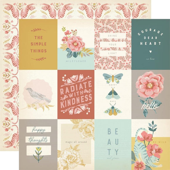 Scrapbooking  Simple Stories Wildflower Double-Sided Cardstock 12