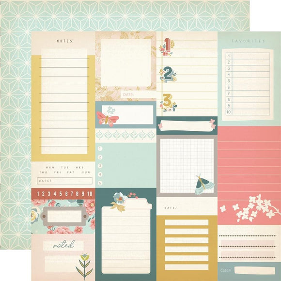 Scrapbooking  Simple Stories Wildflower Double-Sided Cardstock 12