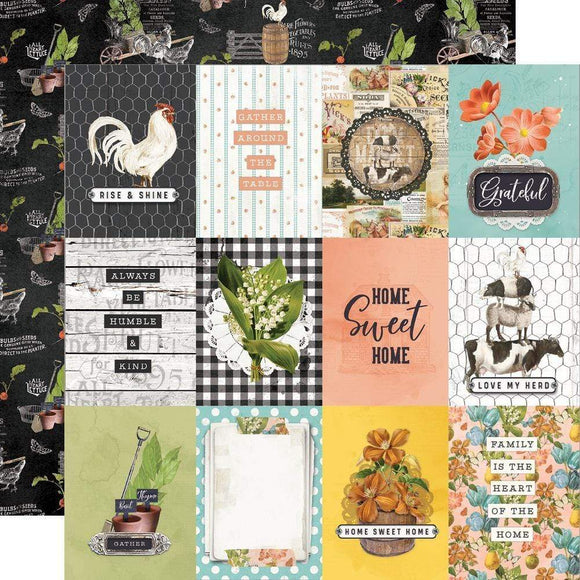 Scrapbooking  Simple Vintage Farmhouse Garden Dbl-Sided Cardstock 12