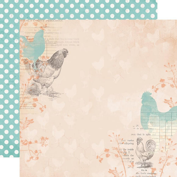 Scrapbooking  Simple Vintage Farmhouse Garden Dbl-Sided Cardstock 12