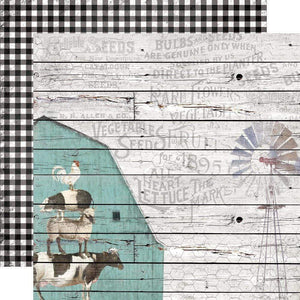Scrapbooking  Simple Vintage Farmhouse Garden Dbl-Sided Cardstock 12"X12" Love My Herd Paper 12"x12"