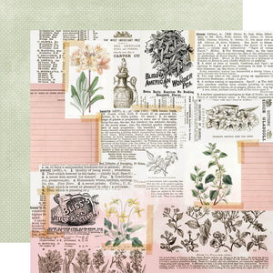 Scrapbooking  Simple Vintage Indigo Garden Double-Sided Cardstock 12"X12" - Little Details Paper 12"x12"