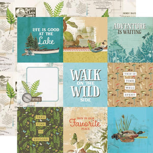 Scrapbooking  Simple Vintage Lakeside Double-Sided Cardstock 12"X12" - 4x4 Elements Paper 12"x12"