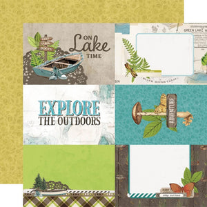 Scrapbooking  Simple Vintage Lakeside Double-Sided Cardstock 12"X12" - 4x6 Elements Paper 12"x12"