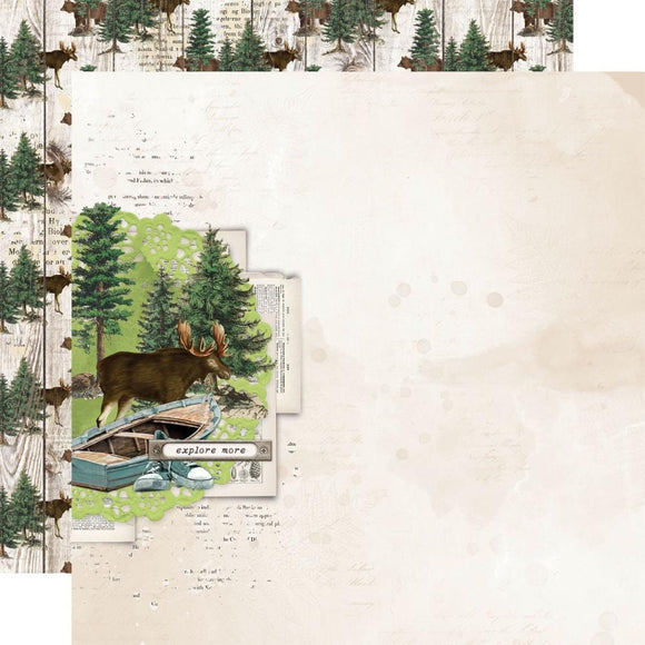 Scrapbooking  Simple Vintage Lakeside Double-Sided Cardstock 12