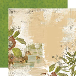 Scrapbooking  Simple Vintage Lakeside Double-Sided Cardstock 12"X12" - On Lake Time Paper 12"x12"