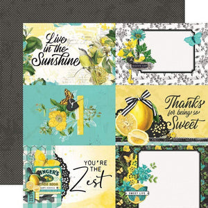 Scrapbooking  Simple Vintage Lemon Twist Double-Sided Cardstock 12"X12" - 4x6 Elements Paper 12"x12"