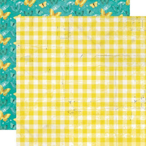 Scrapbooking  Simple Vintage Lemon Twist Double-Sided Cardstock 12"X12" - Fresh Squeezed Paper 12"x12"