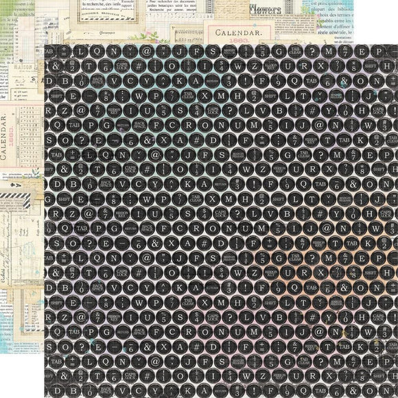 Scrapbooking  Simple Vintage Life In Bloom Double-Sided Cardstock 12