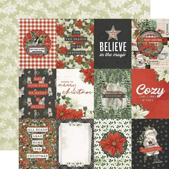 Scrapbooking  Simple Vintage Rustic Christmas Dbl-Sided Cardstock 12