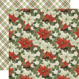 Scrapbooking  Simple Vintage Rustic Christmas Dbl-Sided Cardstock 12"X12" - Seasons Best Paper 12"x12"